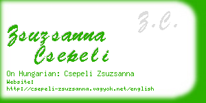 zsuzsanna csepeli business card